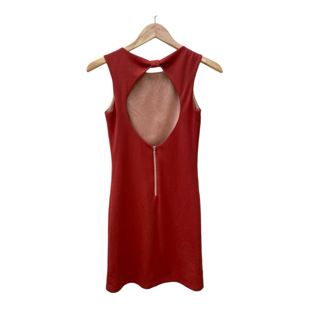 Rust A-Line Open Back Dress Size Small - Picture 2 of 7